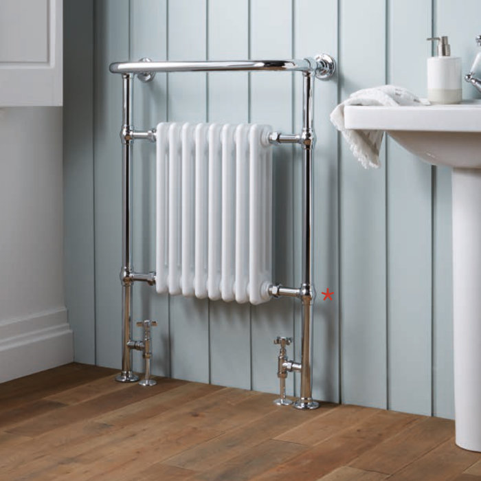 Belfry Heating Portchester Floor Mounted Heated Towel Rail Wayfair.co.uk